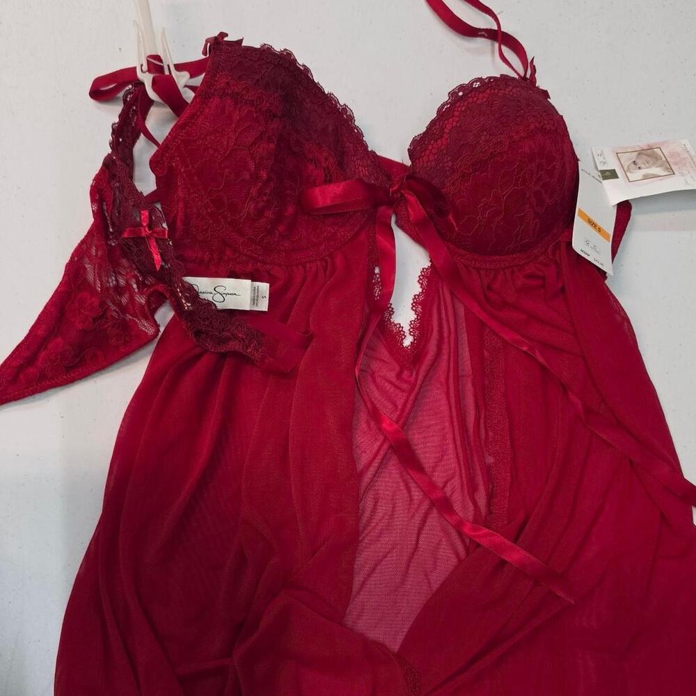 Jessica simpson red lace babydoll